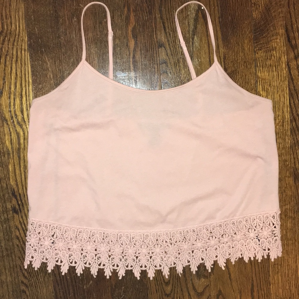 Forever21 pink crop top